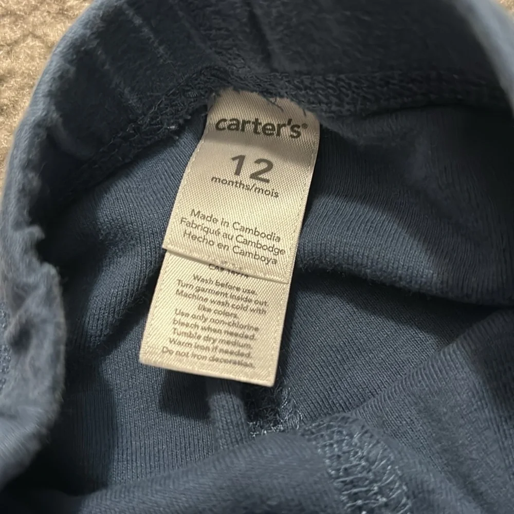 Two Carters baby boy pants size 12 months